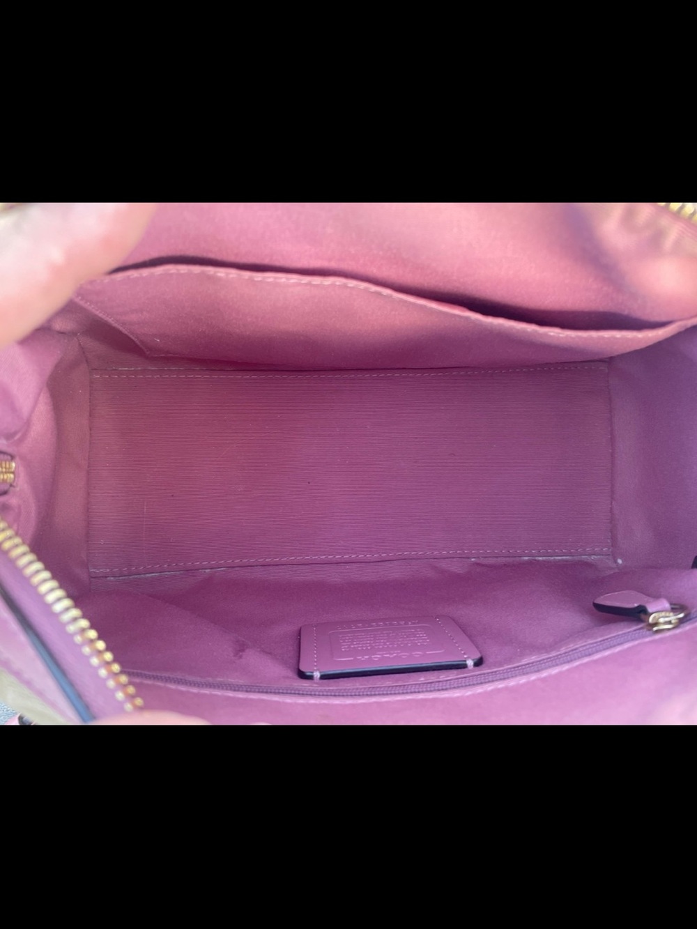 Coach Medium Prairie Pink Floral Signature Rowen - Picture 3 of 8